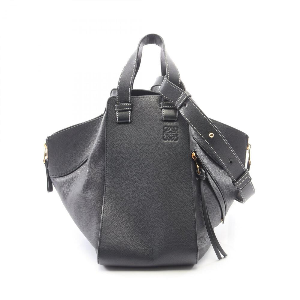Loewe Hammock Handbag Leather Navy Blue
